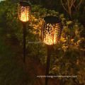 Pinsheng 2 Year Warranty Excellent Landscape Flame Torch Lights Outdoor High Quality Park Garden Pillar Solar Light